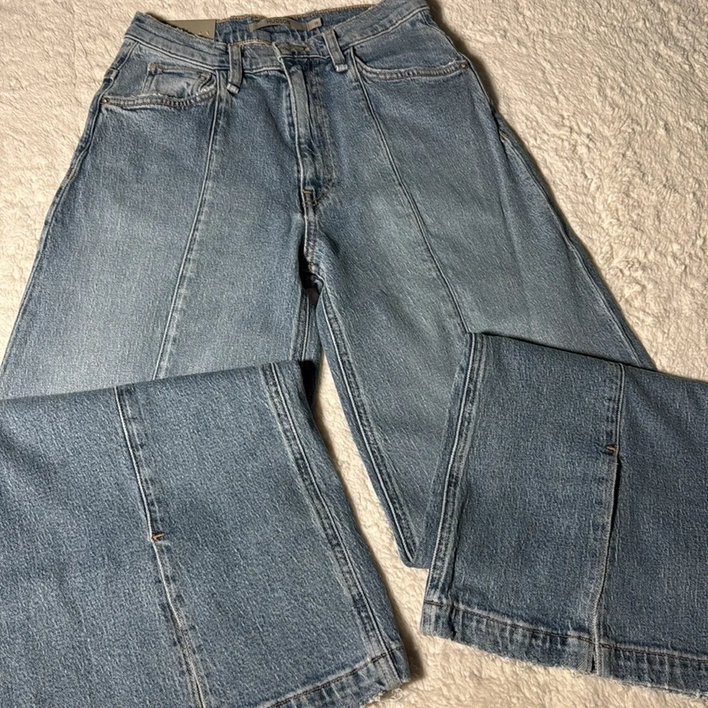 NWT Hudson Size 26 Women's James High Rise Wide Leg Jeans: Caribbean Breeze - Picture 10 of 16